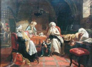 The Royal Family of France in the Temple by Edward Matthew Ward