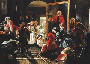 Hogarth's Studio in 1739 by Edward Matthew Ward