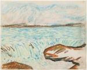Vattenfall Med Klippa by Carl Fredrik Hill