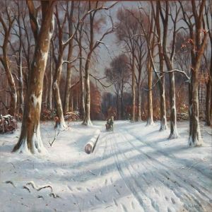 Winter Day In A Forest