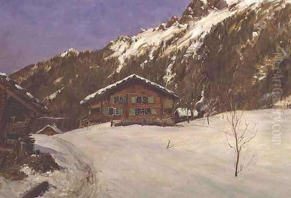 Chalet in the Snow - view 1