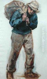 Newlyn Fisherman, 1882 by Ernest Albert Waterlow