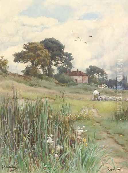 Bringing home the flock, Knowle Hill, Berkshire - view 1