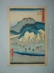 Okitsu by Utagawa or Ando Hiroshige