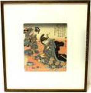 Two Young Women; by Utagawa or Ando Hiroshige