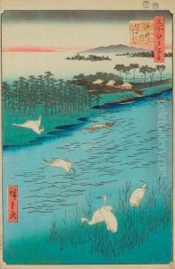 Le Lac A Sakasai by Utagawa or Ando Hiroshige