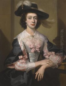 Portrait Of Susan, Mrs Henry Hoare Of Stourhead (d.1743) by William Hoare Of Bath