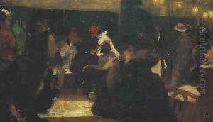Parisian Cafe (Cafe d'Arcourt) by Wojciech Weiss