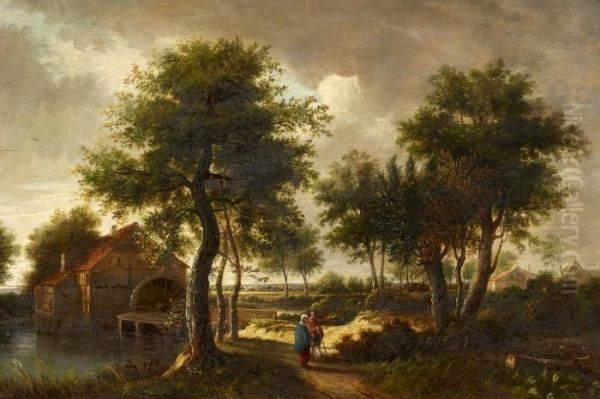 Landscape With Water Mill And Figures - view 1