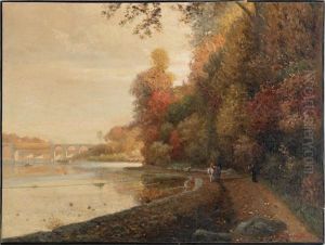Scene On The Wissahickon by George Thompson Hobbs