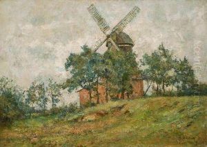 Muhle Bei Wedel In Sommerlicher Landschaft Muhle Bei Wedel In Sommerlicher Landschaft