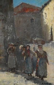Strase In Taormina by Rudolf Hockner