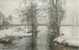 A Stream In Winter by Rudolf Hockner