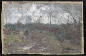 Landschaft Mit Mann. Landschaft Mit Mann.