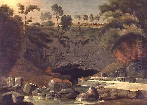 Porth-yr-Ogof, Brecknockshire, 1819 - view 1