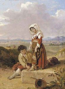 Helping out a friend on the road by Penry Williams