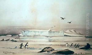 Antarctic Landscape by Edward Adrian Wilson
