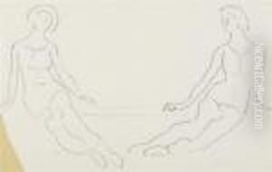 Study For "floraison" by Ferdinand Hodler