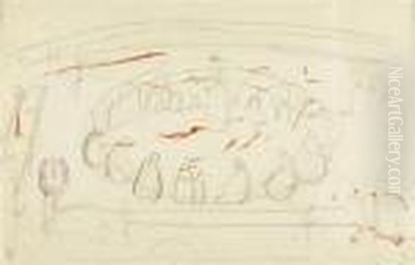 Study For The Second Figure From The Right In "blick In Die Unendlichkeit" - view 1