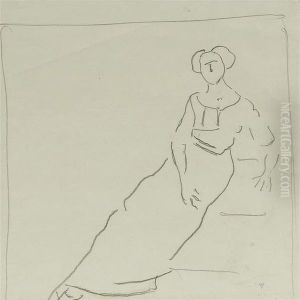 Portrait Of A Woman by Ferdinand Hodler