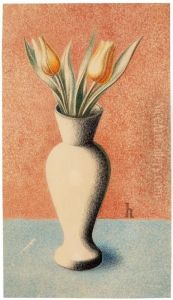 Vase Mit Tulpen by Heinrich Hoerle