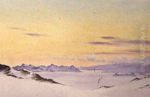 Erebos and Northern Islets, McMurdo Strait, Antarctica, 1903 by Edward Adrian Wilson