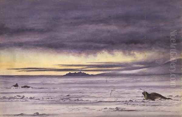 Looking North up McMurdo Strait, Midday, 26th July 1902 - view 1