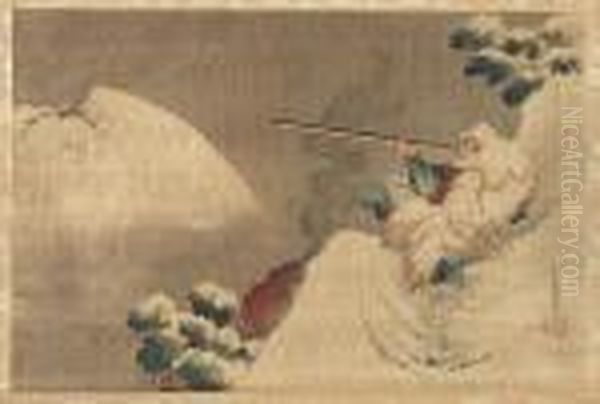 Man With Rifle In A Snowy Mountain Landscape - view 1