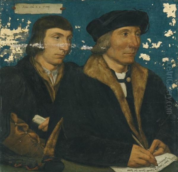 Portrait Of Thomas Godsalve (c.1481-1545) With His Son John (c. 1510-1558) - view 1