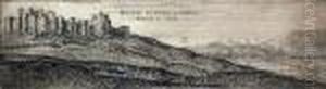 Dover Castle & Towne From Ye Landside by Wenceslaus Hollar