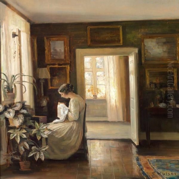Interior With The Artist's Wife Sitting At The Window - view 1