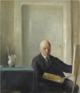 Kunstneren Ved Sit Staffeli (self Portrait)