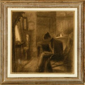 Reading Woman In A Drawing Room
