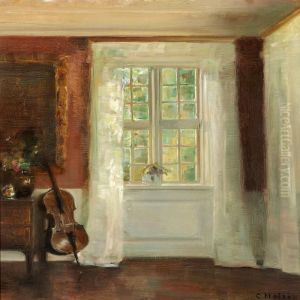 Interior With Acello by Carl Vilhelm Holsoe