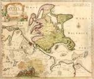 Nova Tabula Insulae Et Principatus Rugiae by Johan Baptist Homann