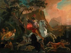 Auf Der Jagd by Abraham Danielsz. Hondius