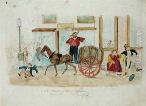 The Beauties of Street Sprinkling, New York City, 1856 by Thomas Worth