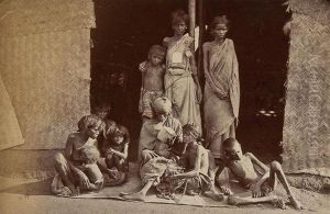 Five Studies Of Famine Victims, Madras by Willoughby Wallace Hooper