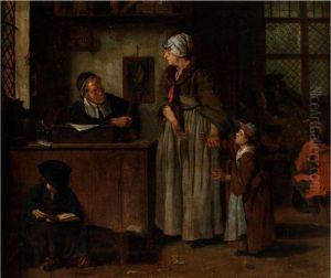 Die Klage Der Mutter Vor Dem Schullehrer Die Klage Der Mutter Vor Dem Schullehrer