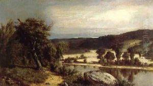 River Landscape by Alexander Helwig Wyant