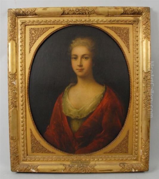 Portrait Of A Woman In Red - view 1