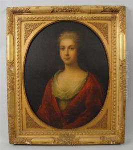 Portrait Of A Woman In Red by Thomas Hudson