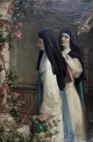 Two Nuns In A Cloister - view 1