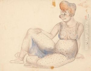 "femme Assise" (la Cavall) by Manolo Hugue