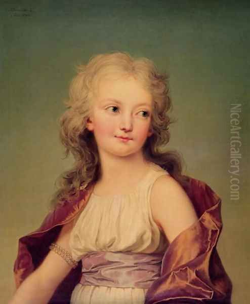 Portrait of Marie-Therese Charlotte of France (1778-1851) Duchess of Angouleme, 1786 - view 1
