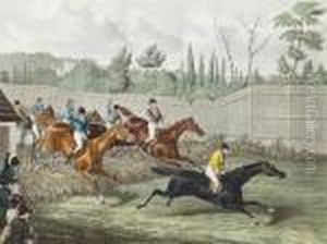 The Last Grand Steeple Chase Which Took Place At The Hippodrome Race Course, Kensington by Charles Hunt