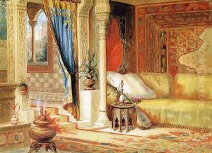 Turkish Room Theater Curtain Sketch by John Wood