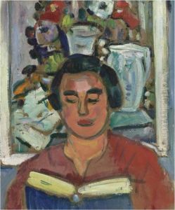 Painting &amp; Book (portrait Of Miss Jean Mccaig)