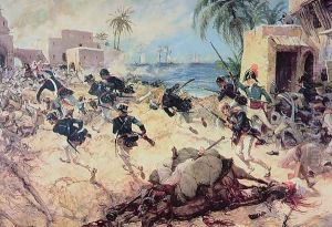U.S. Marines Capture the Barbary pirate fortress at Derna, Tripoli, 27th April 1805