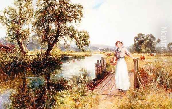 Summers Day on a Tow Path - view 1